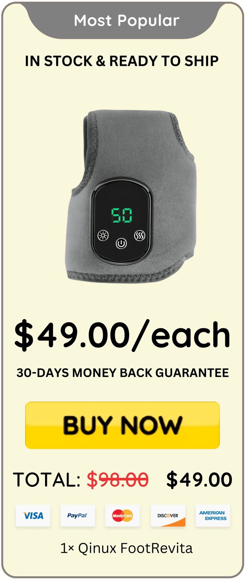 Qinux FootRevita price 
